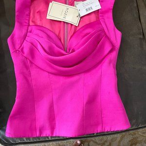 ROZIE CORSETS Draped Satin Bustier Corset Top